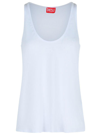 Diesel – Tanktop aus Baumwollmischung in Weiß