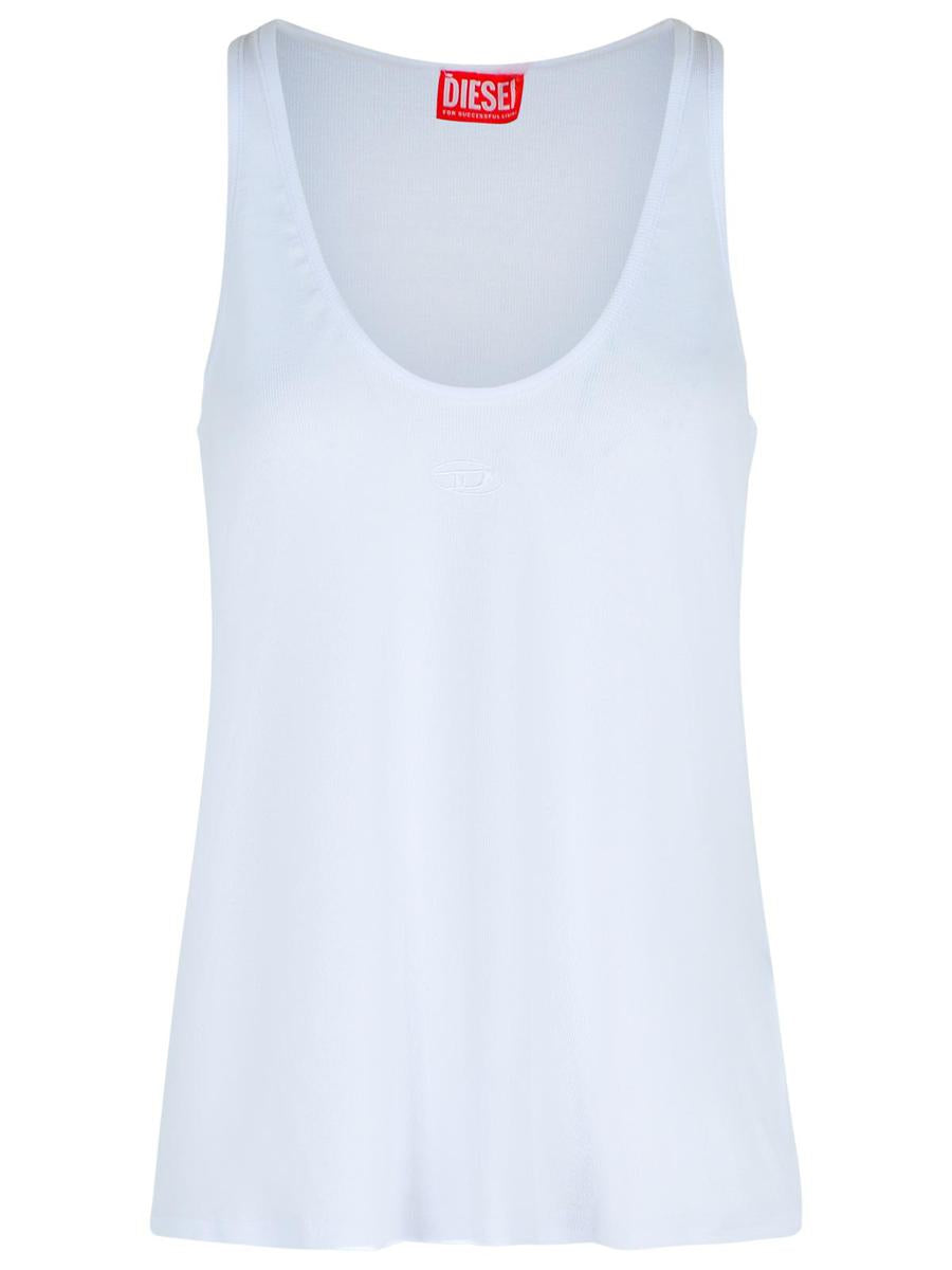 Diesel – Tanktop aus Baumwollmischung in Weiß