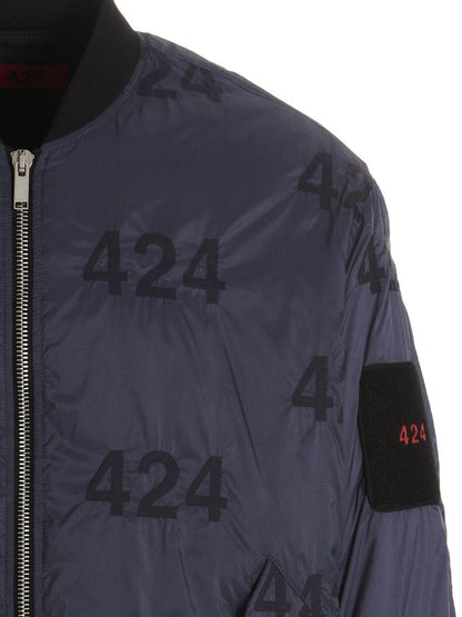 424 Wendbare Bomberjacke mit Logo.