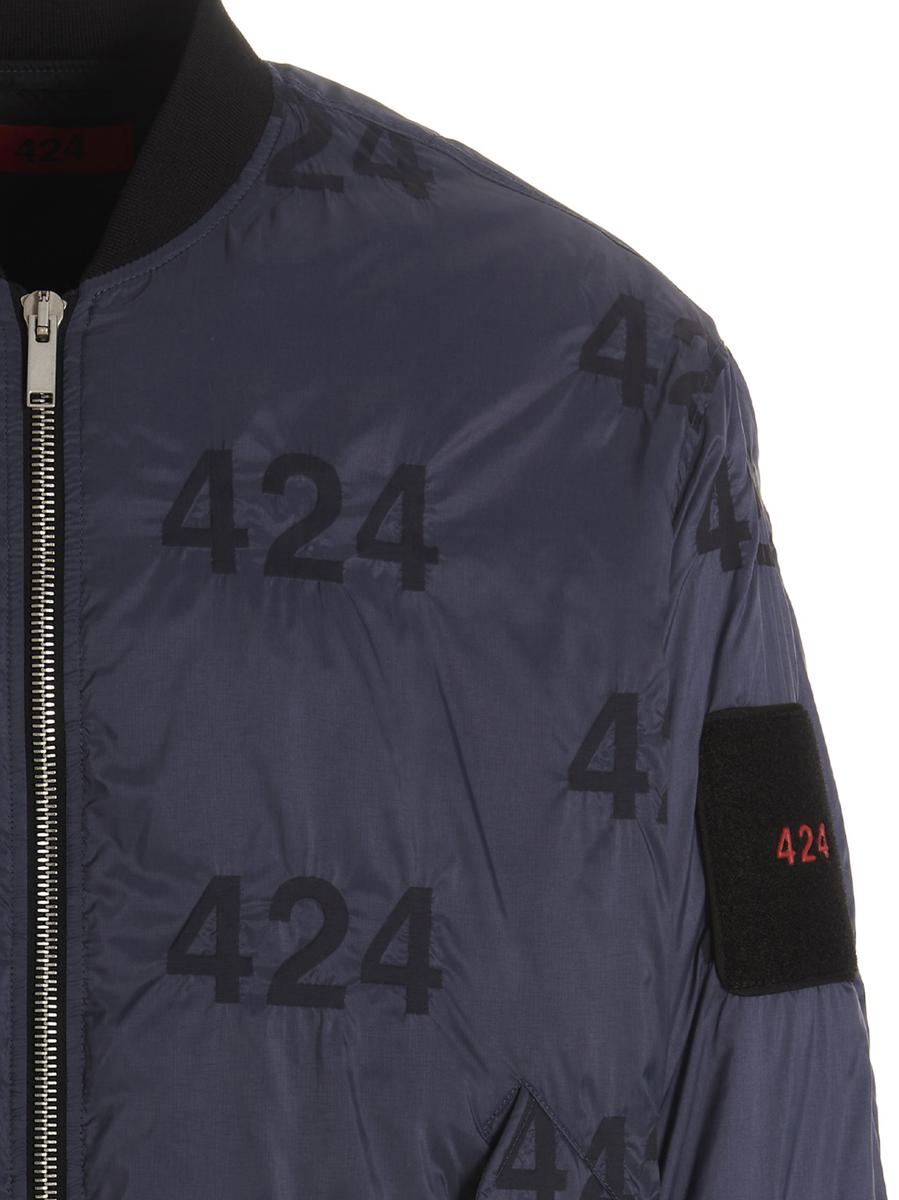 424 Wendbare Bomberjacke mit Logo.