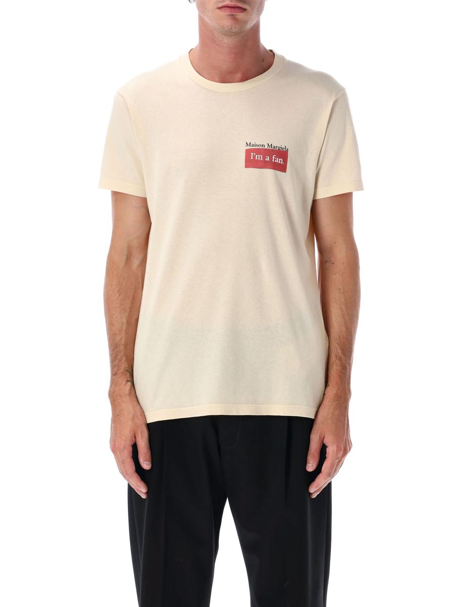 Maison Margiela – T-Shirt „I’M A Fan“ aus überfärbter Baumwolle
