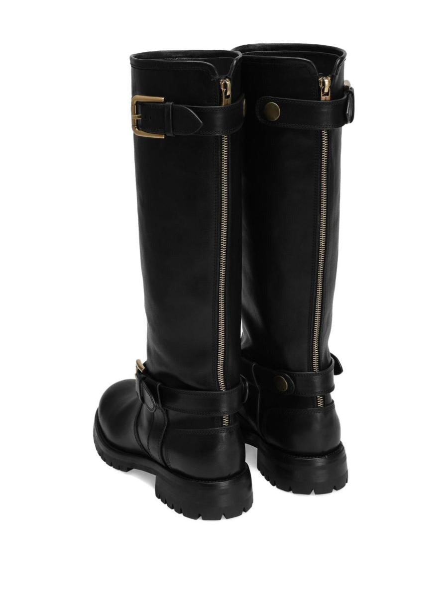 Dolce &amp; Gabbana Bikerstiefel aus Kalbsleder