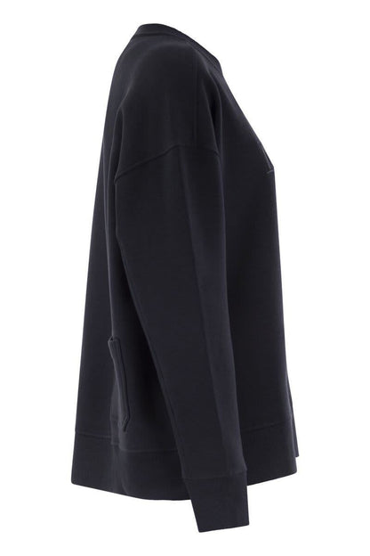'S Max Mara Monza – Baumwoll-Sweatshirt mit Logo