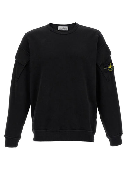 Sweatshirt mit Logo-Aufnäher von Stone Island