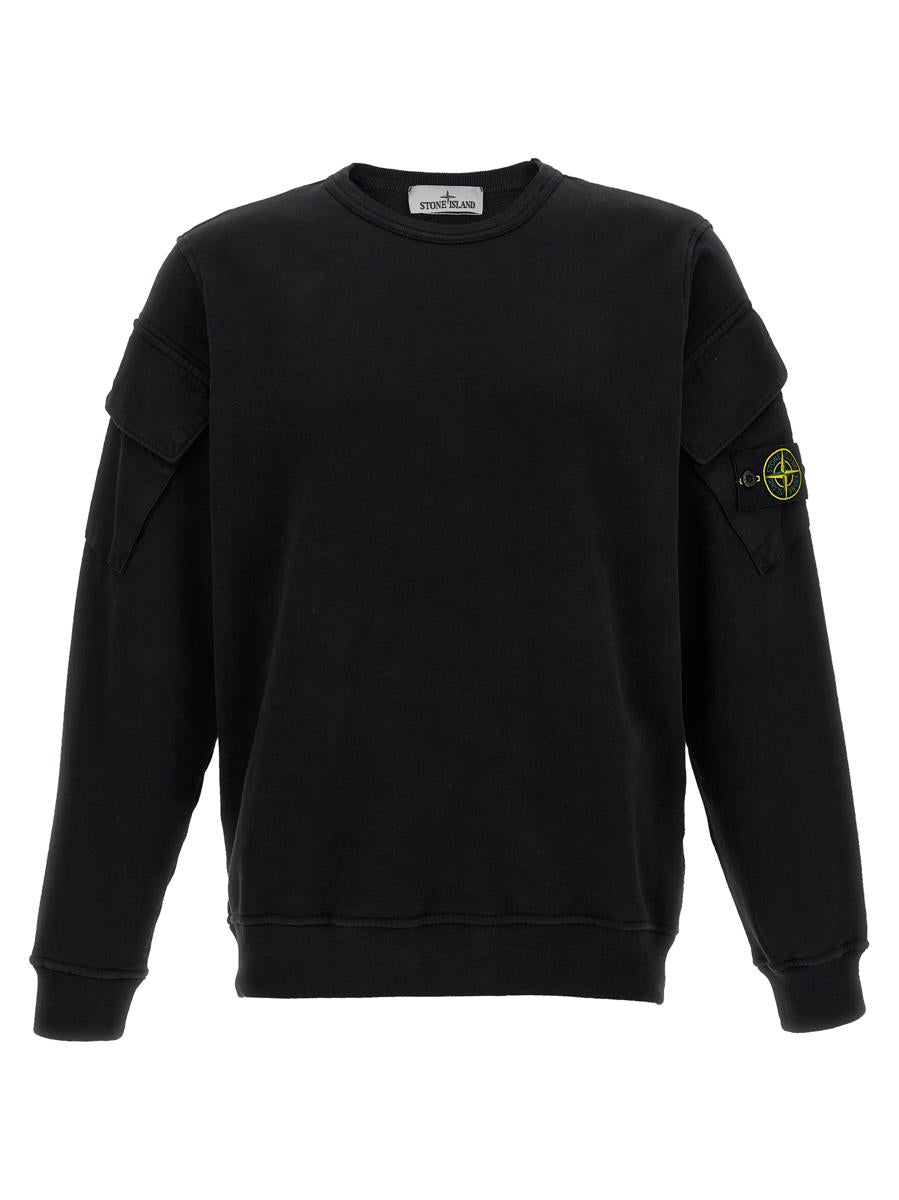 Sweatshirt mit Logo-Aufnäher von Stone Island