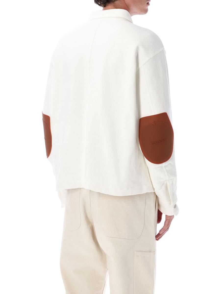 Stone Island – Coach-Jacke aus Baumwolle in Strickoptik