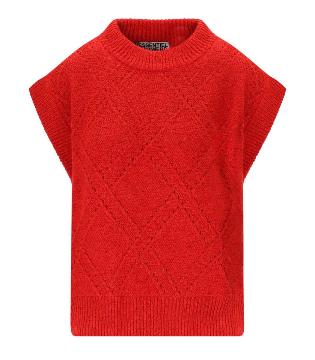 Essentiel Antwerp Import Rote Strickweste