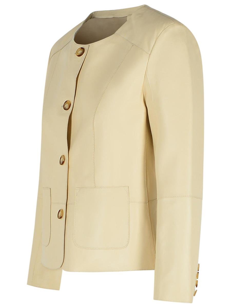 Bully Elfenbein Lederjacke