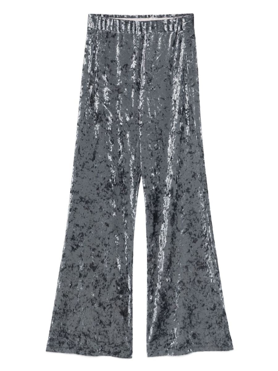 Forte_Forte Samthose mit hoher Taille