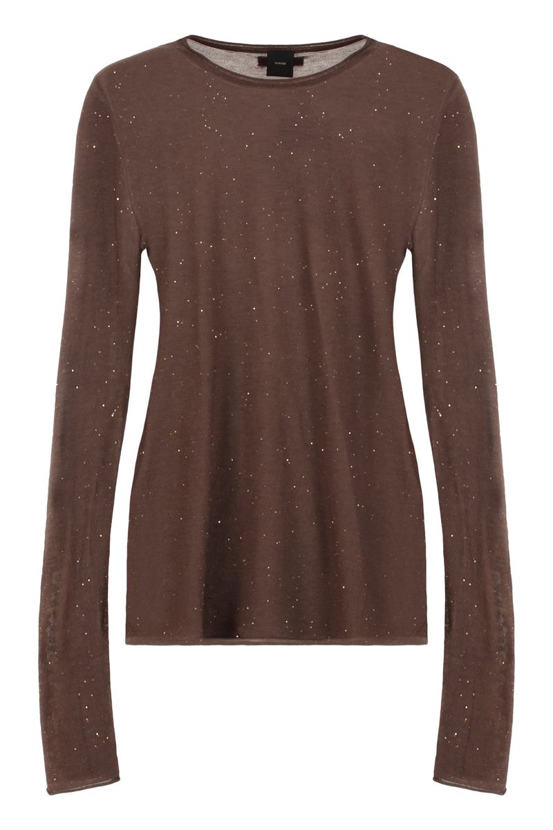 Pinko – Langärmliges Paillettentop „Pico“