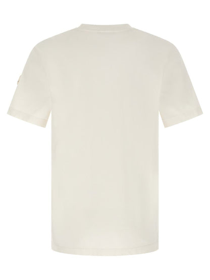 Moncler T-Shirt mit beflocktem Logo