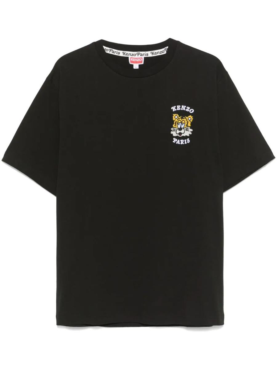 Kenzo – Geschlechtsneutrales, besticktes T-Shirt „Kenzo Verdy Market“ aus Baumwolle