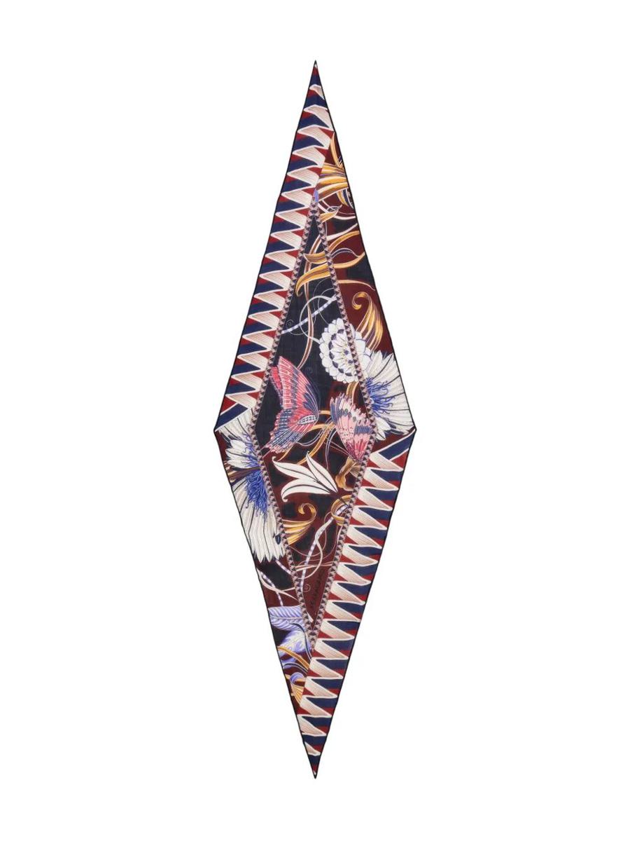 Salvatore Ferragamo Bandeau-Accessoires aus Wolle mit Jade-Print