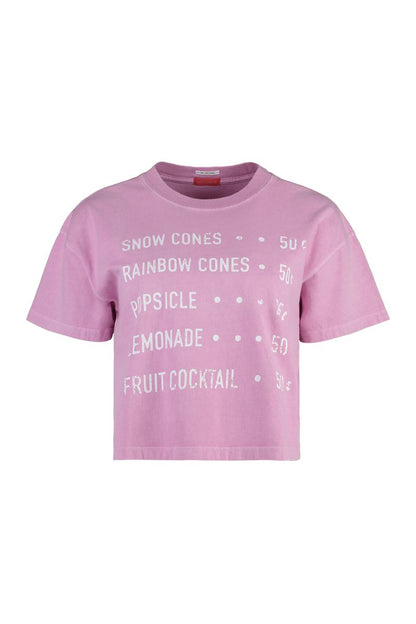Mother The Grab Baumwoll-T-Shirt mit Rundhalsausschnitt