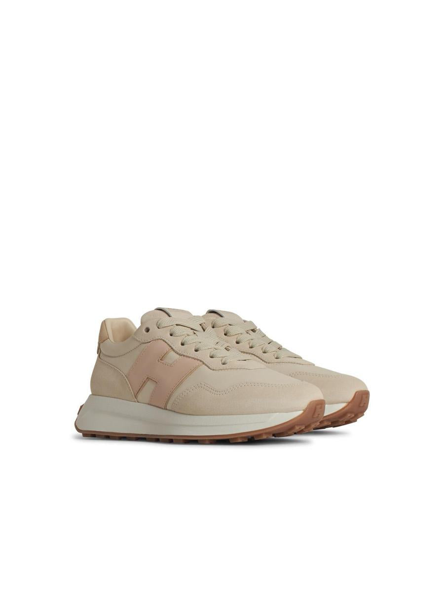 Hogan „H641“ Beige Ledersneaker
