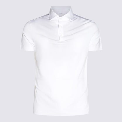 Malo Poloshirt aus weißer Baumwolle