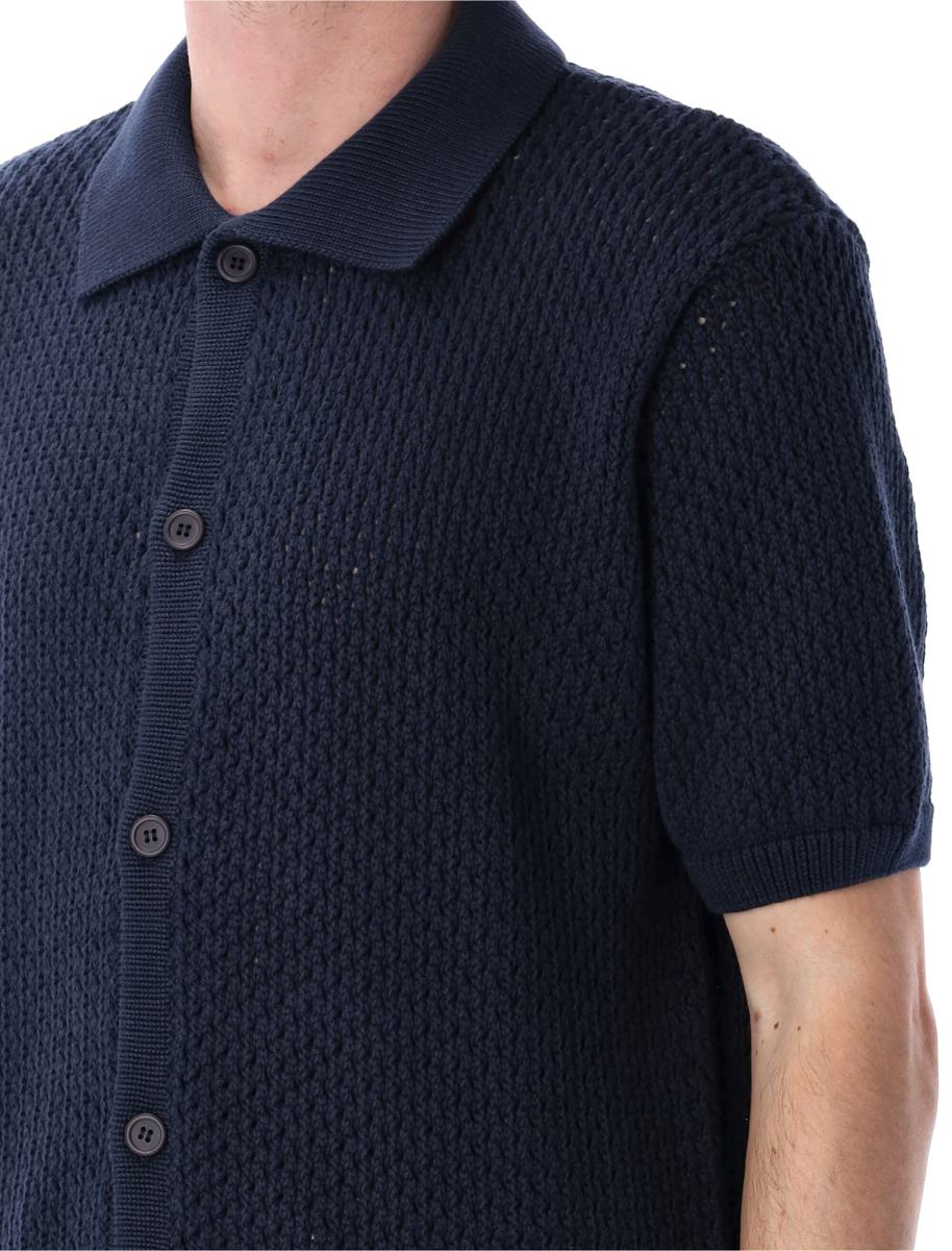 Arte Häkelstrickhemd mit Knöpfen
