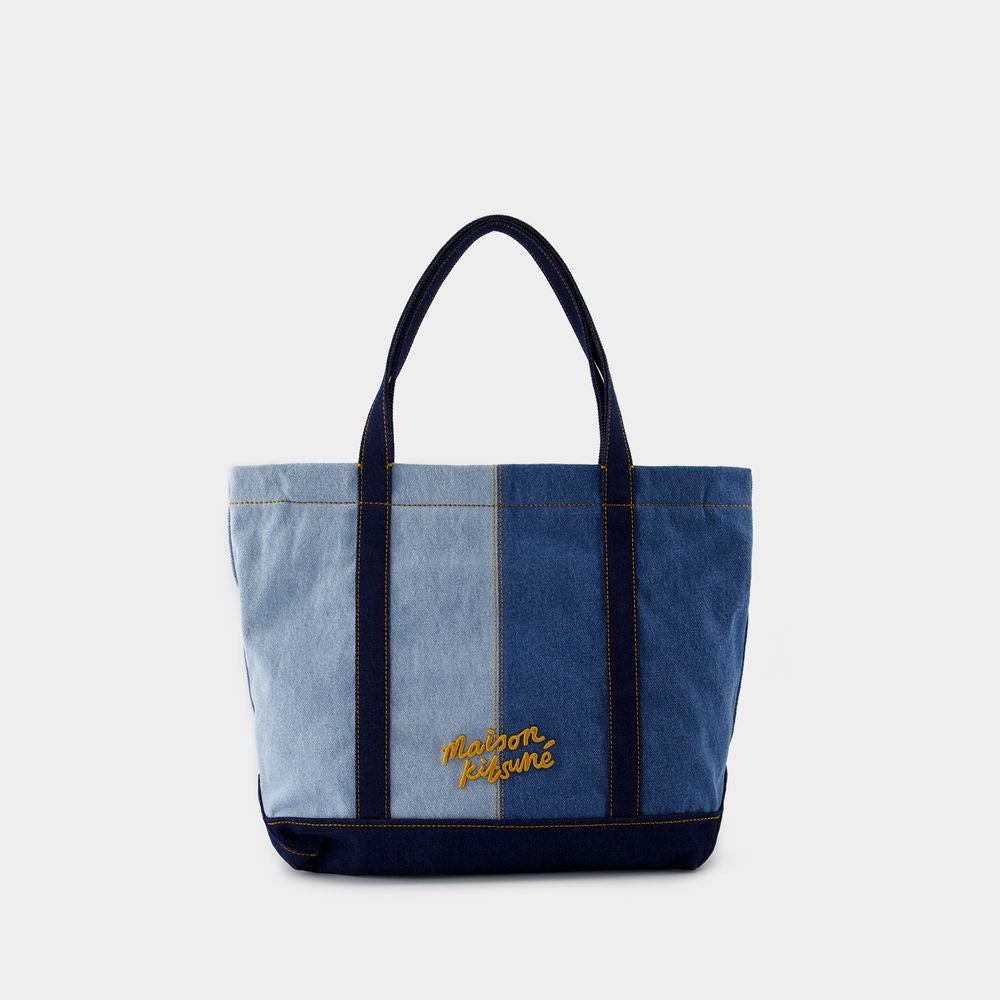 Maison Kitsuné – Mittelgroße Einkaufstasche mit Fuchskopf