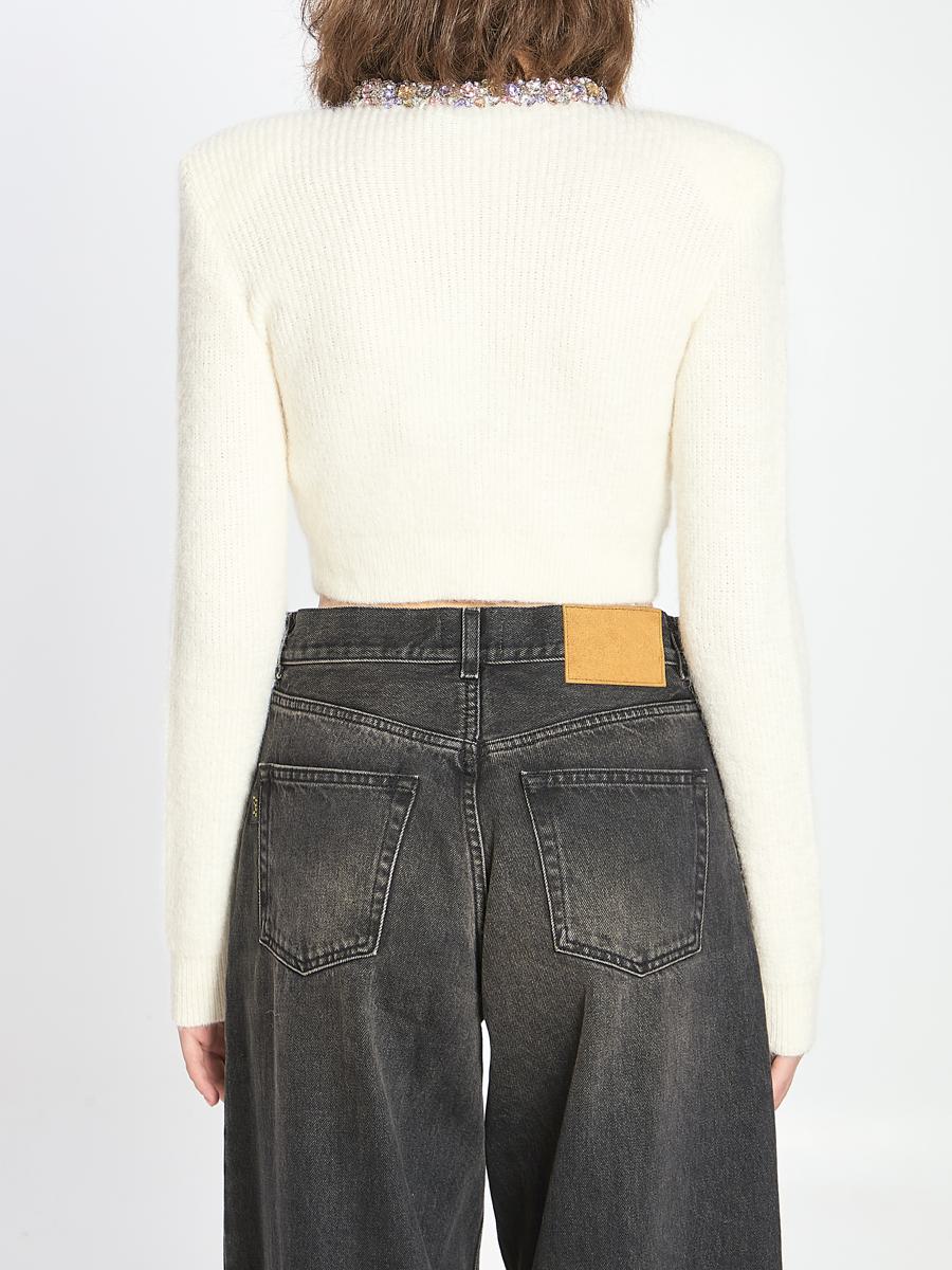 Strickjacke mit Verzierung