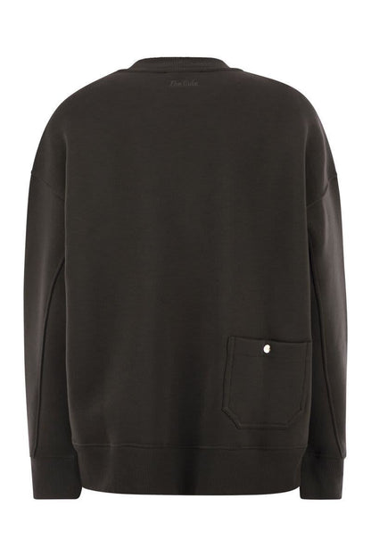 'S Max Mara Monza – Baumwoll-Sweatshirt mit Logo
