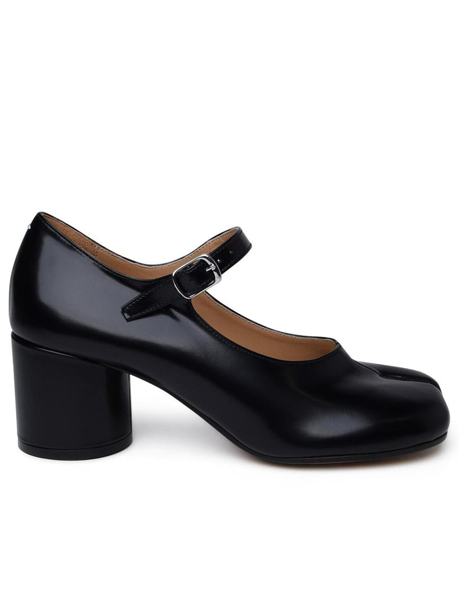 Maison Margiela Schwarze Lederpumps