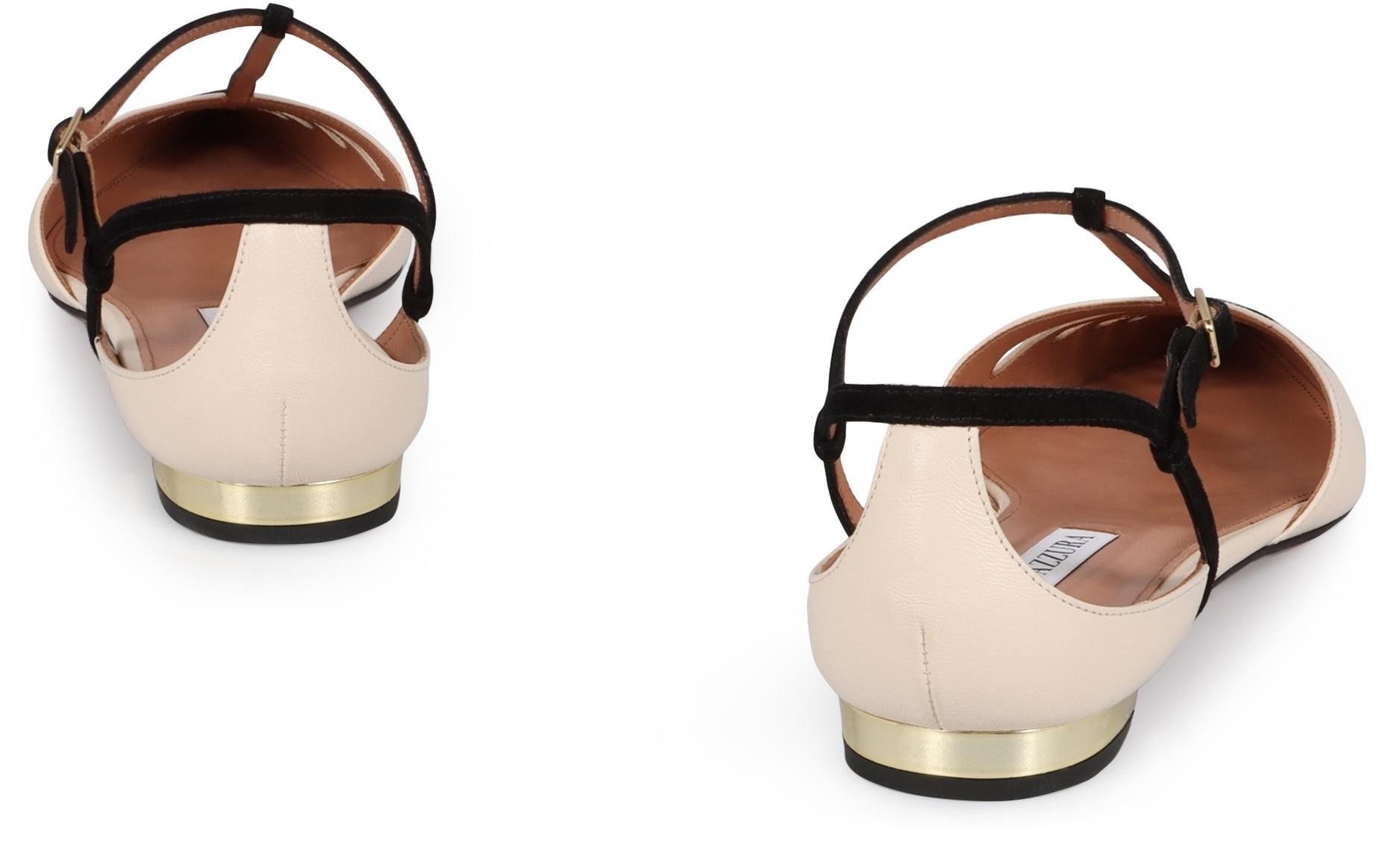 Aquazzura Camille Lederballerinas