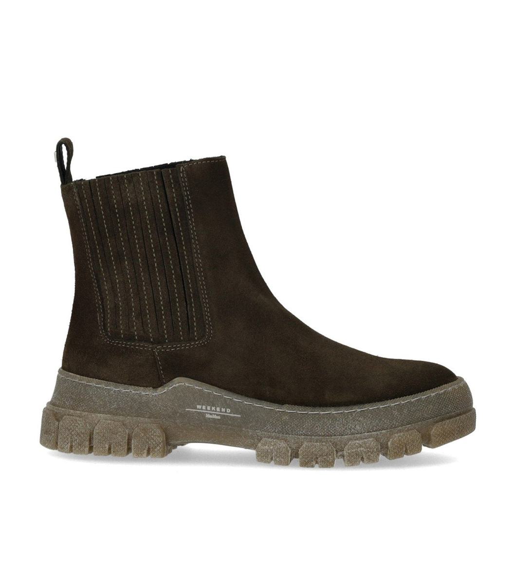 Weekend Max Mara – Genepi – Chelsea-Stiefel in Militärgrün