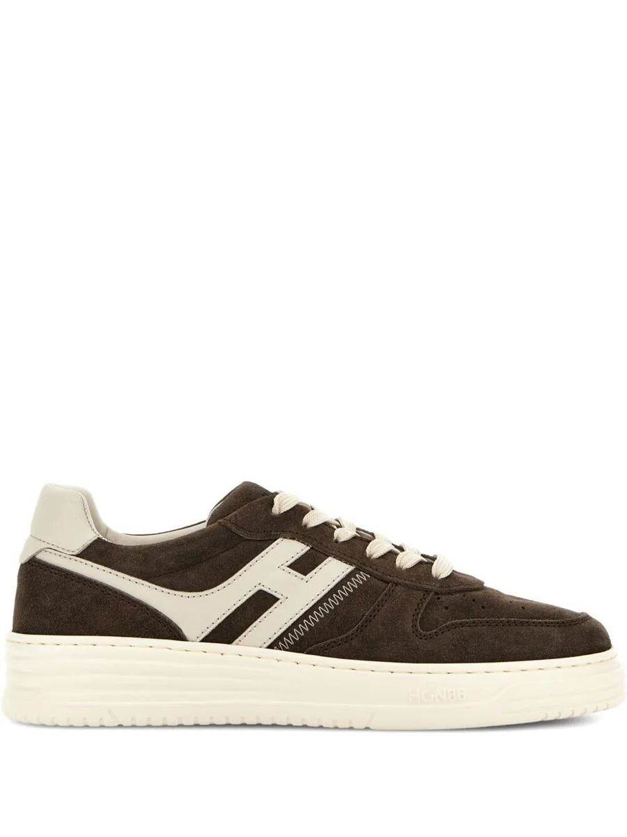 Hogan H630 Wildleder und Leder Sneakers Schuhe