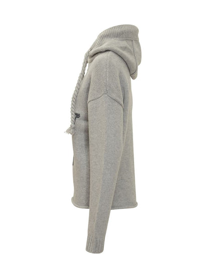 JW Anderson JW Sweatshirt. Anderson mit Kapuze und gesticktem Logo