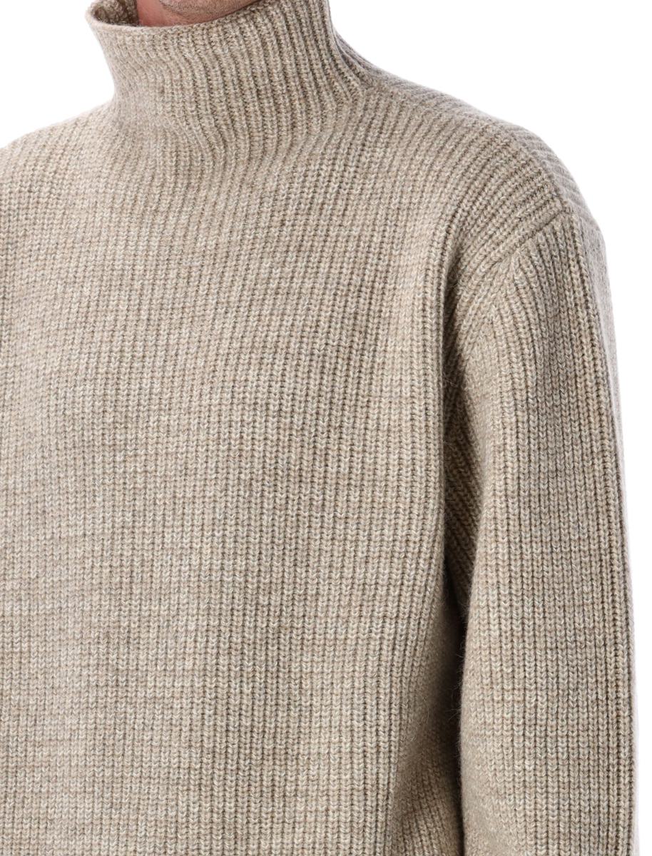 Lemaire Yak Alpaka Pullover mit hohem Kragen