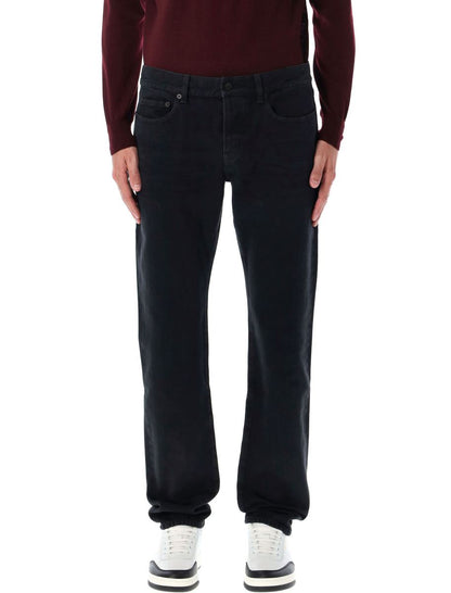Saint Laurent Low-Rise Slim Jeans Schwarz