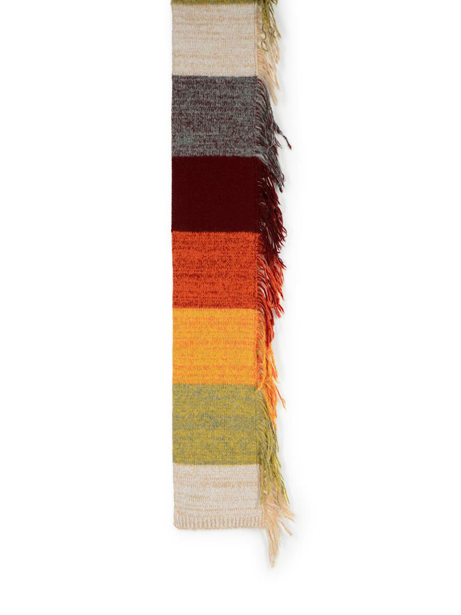 Mehrfarbiger Schal aus Wollmischung von Dries Van Noten