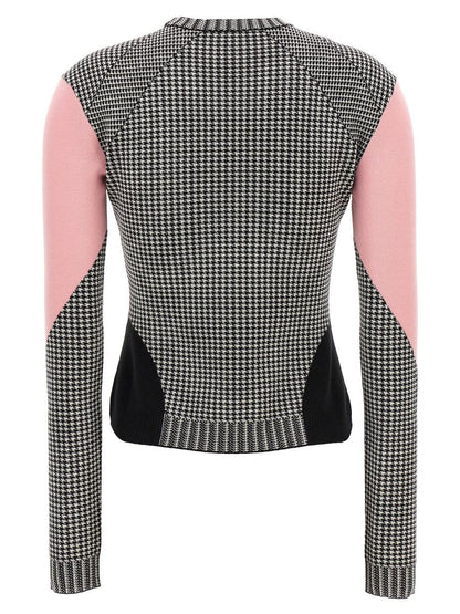 Alexander McQueen Hahnentritt-Pullover