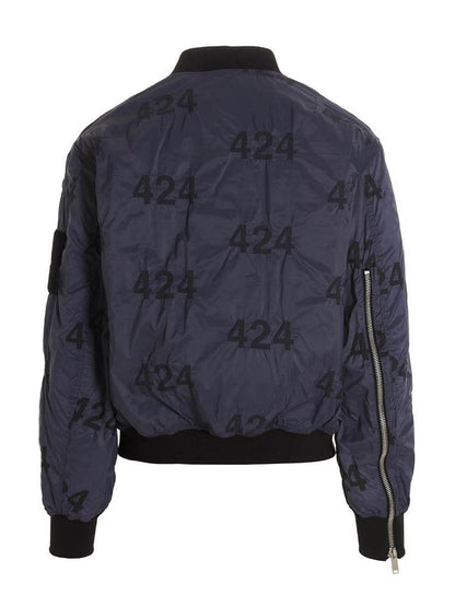 424 Wendbare Bomberjacke mit Logo.