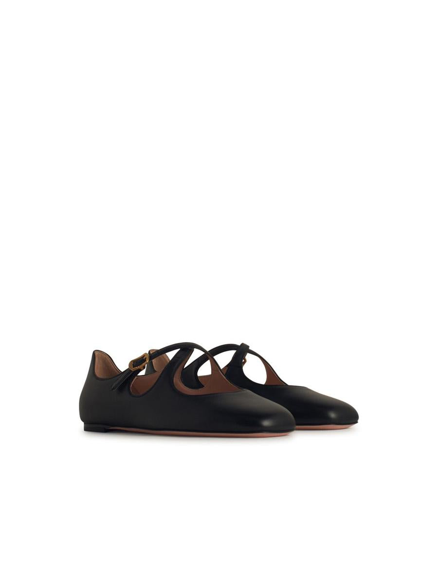 Bally – Beliska – Ballerinas aus schwarzem Leder