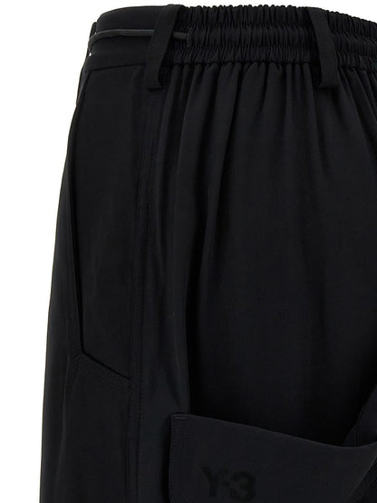 Y-3 Adidas „Y-3 Rayon Twill Wide“-Hose