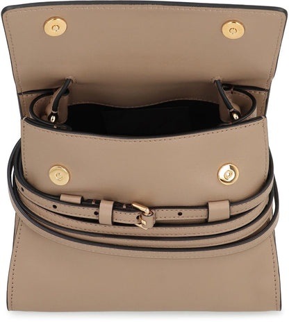 Moschino – Moschino – Kleine Handtasche aus Leder „Tie Me“