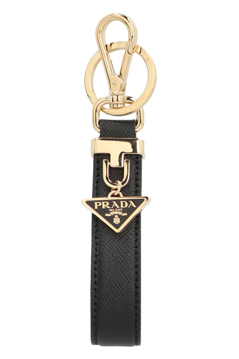 Prada Kartenetui aus Leder mit Logodetail