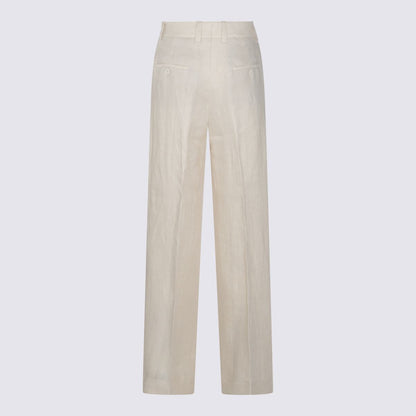 Beige Leinenhose von Incotex
