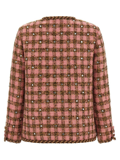 Giuseppe Di Morabito Strass-Blazerjacke