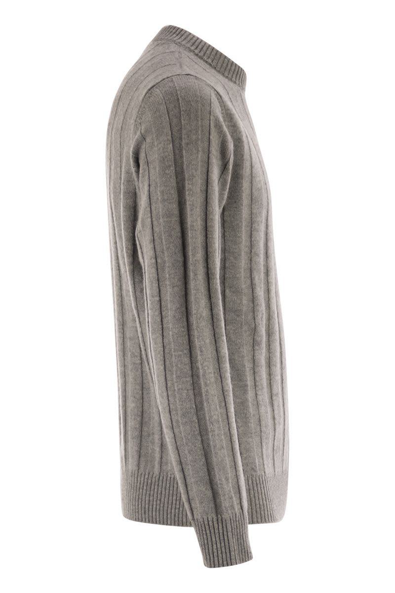 Gerippter Pullover aus Wolle und Kaschmir von Peserico