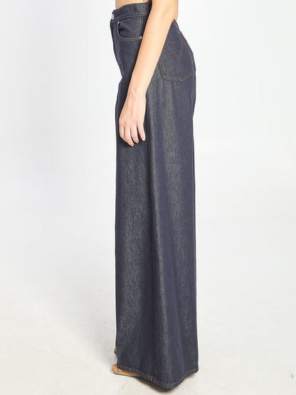 Jeans mit weitem Bein