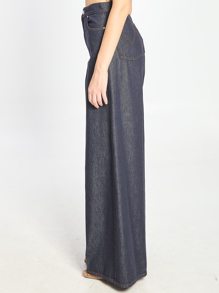 Jeans mit weitem Bein