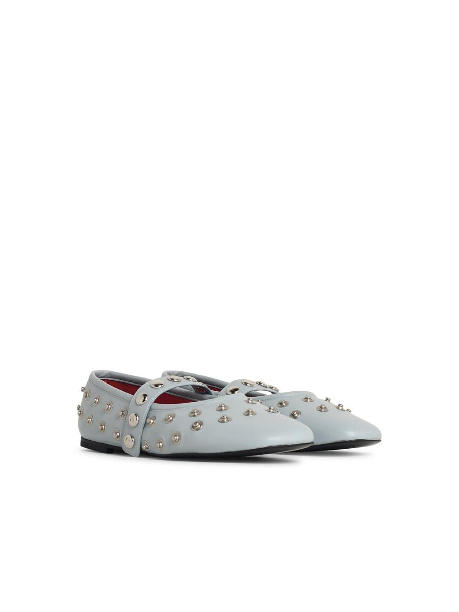 Stella McCartney Ballerina „Ryder“ in Eco Alter Mat Azzurra