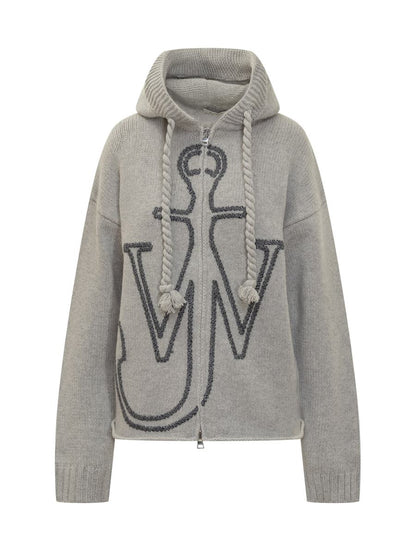 JW Anderson JW Sweatshirt. Anderson mit Kapuze und gesticktem Logo