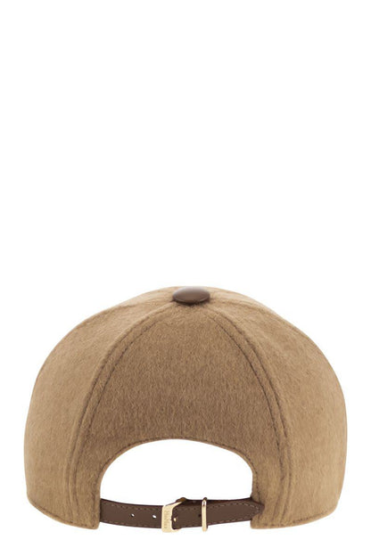 Max Mara Fedora – Kamelfarbene Baseballkappe