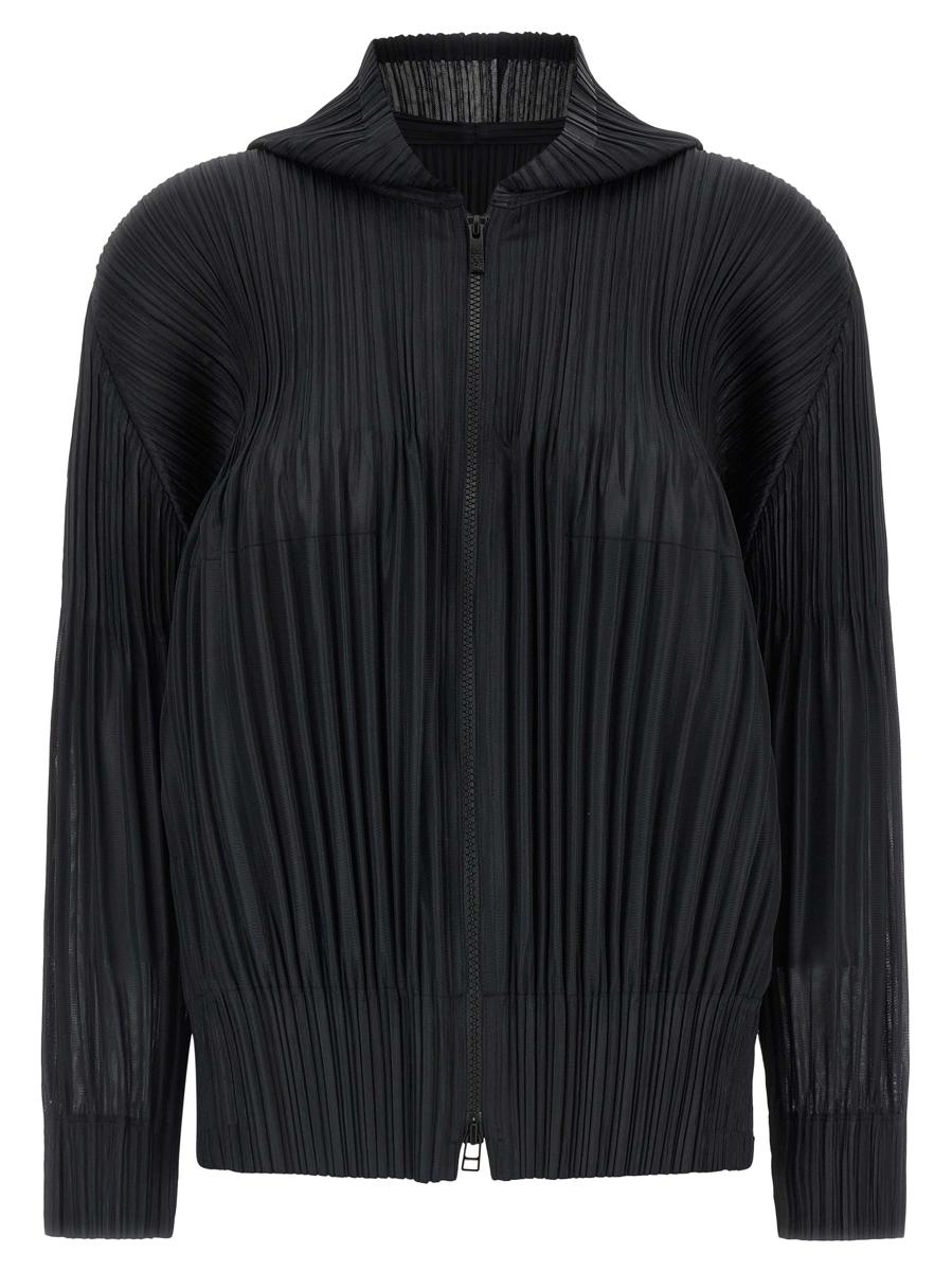 Pleats Please Issey Miyake Bluse mit Reißverschluss