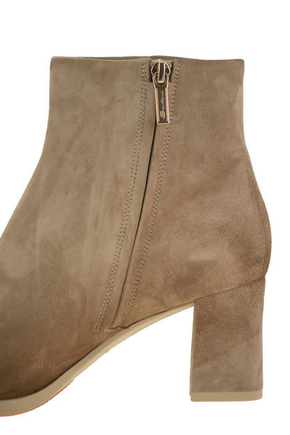 Santoni Wildleder-Stiefeletten mit mittelhohem Absatz
