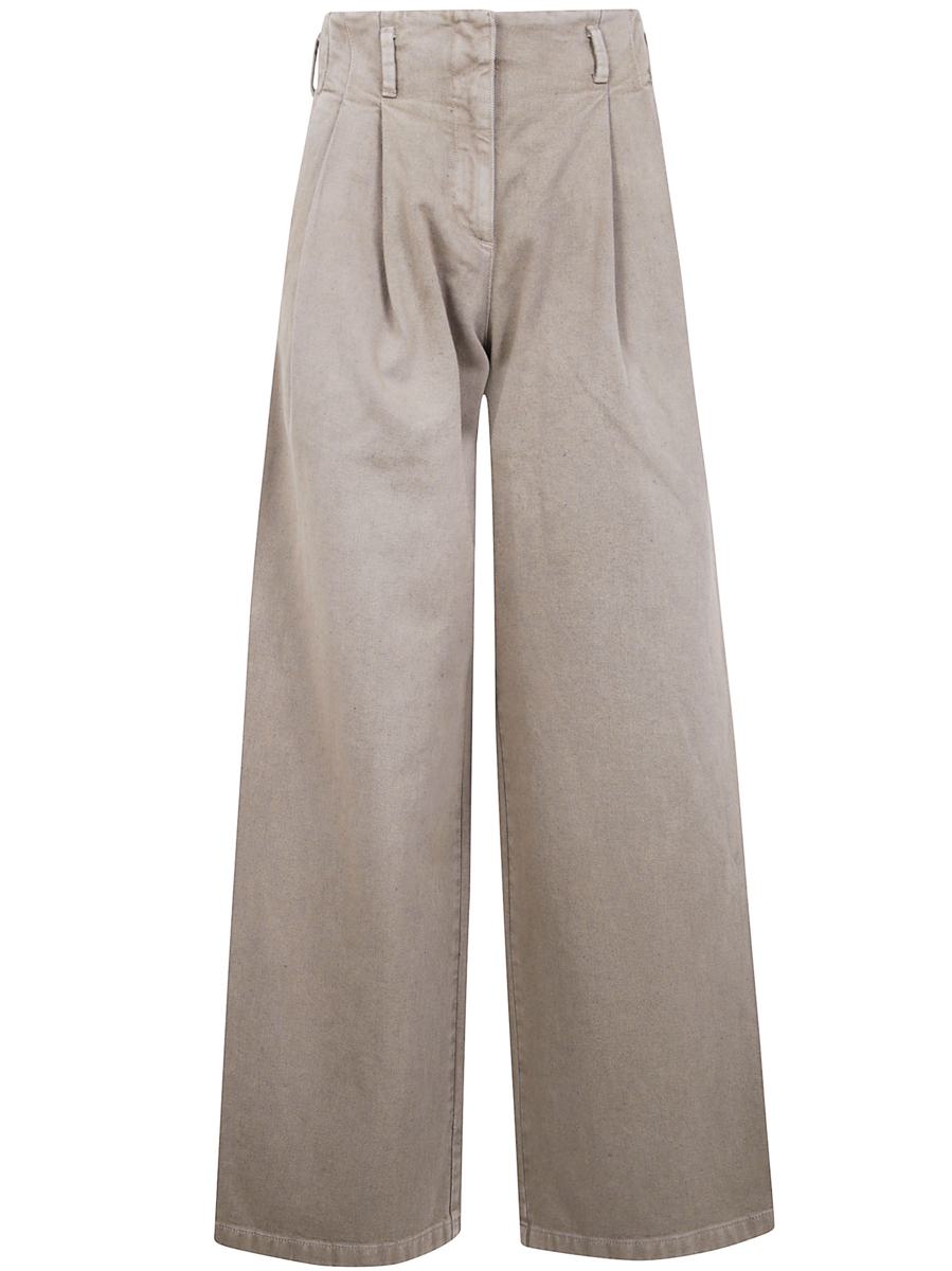 Golden Goose "Journey W`S" Hose Wide Leg Cotton Denim Full Sky Wash Kleidung