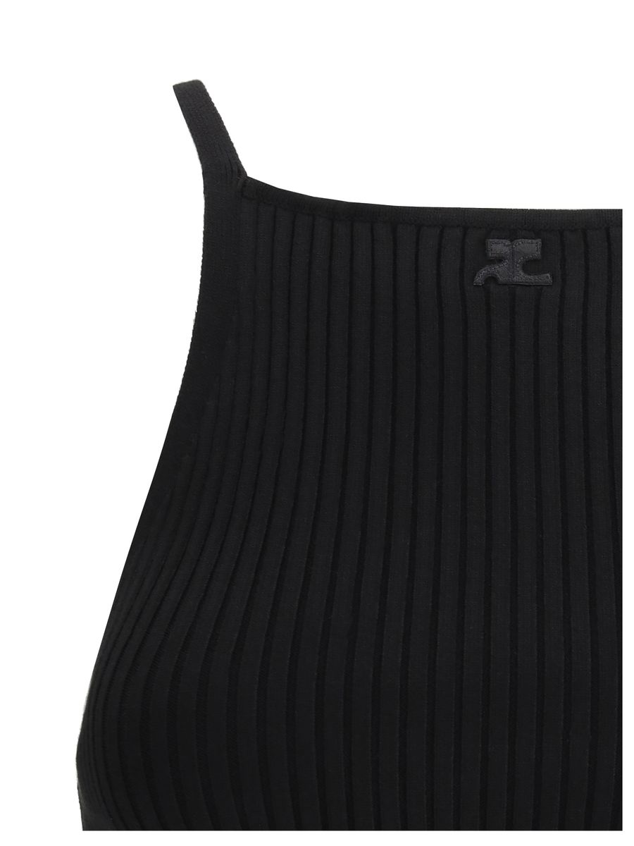 Courrèges – Geripptes Tanktop